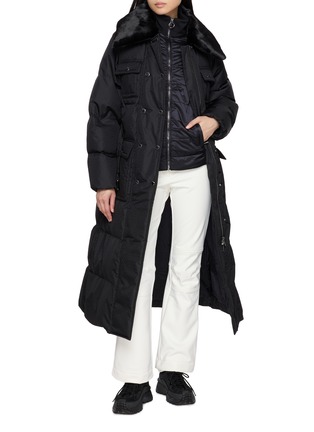 Figure View - Click To Enlarge - FUSALP - Vlavi Epis Jacquard Faux Fur Collar Down Coat