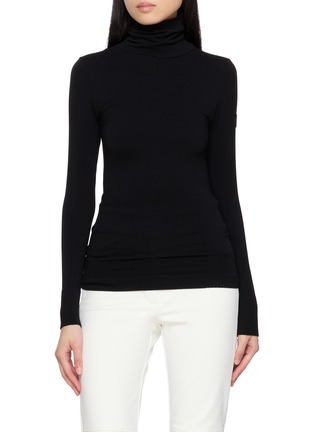 Main View - Click To Enlarge - FUSALP - Alisier II Long Sleeve Thermal Turtleneck Cashmere Blend Top