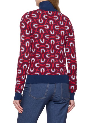 Back View - Click To Enlarge - FUSALP - Pilule Half Zip Knit Sweater