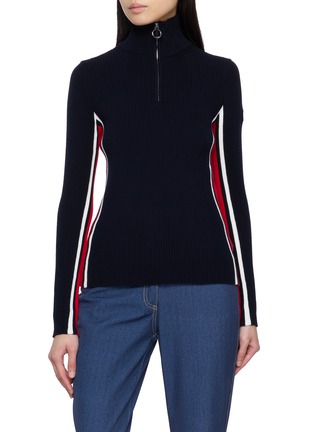 Main View - Click To Enlarge - FUSALP - Benada Half Zip Knit Top