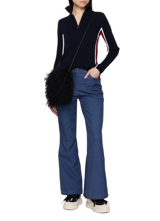 Figure View - Click To Enlarge - FUSALP - Benada Half Zip Knit Top