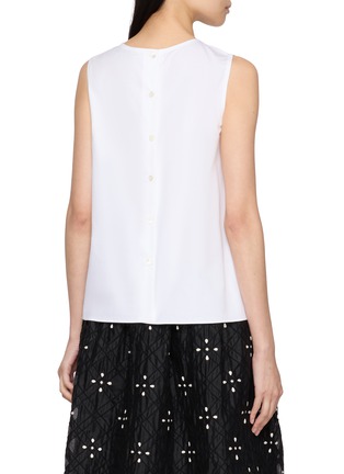 Back View - Click To Enlarge - JUPE BY JACKIE - Sleeveless Floral Embroidered Sleeveless Top