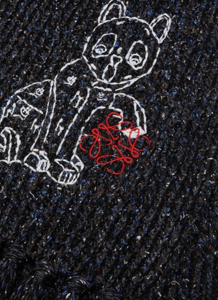 Detail View - Click To Enlarge - LOEWE - Alpaca Wool Silk Scarf