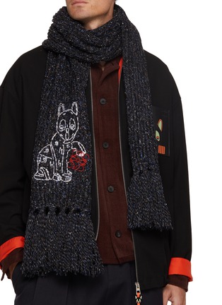 Figure View - Click To Enlarge - LOEWE - Alpaca Wool Silk Scarf