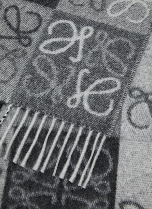 Detail View - Click To Enlarge - LOEWE - Anagram Wool Cashmere Scarf
