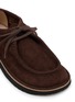 Detail View - Click To Enlarge - LOEWE - Faro Lace Up Suede Moccasins