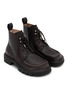Detail View - Click To Enlarge - LOEWE - Sierra Leather Combat Ankle Boots