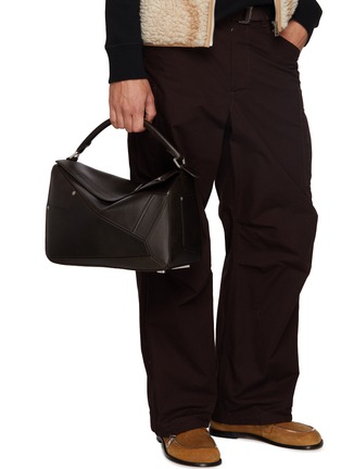 Front View - Click To Enlarge - LOEWE - Large Puzzle Panta Leather Bag