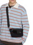 Figure View - Click To Enlarge - LOEWE - Mini Flex Canvas Suede Messenger Bag