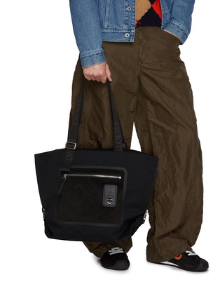 Front View - Click To Enlarge - LOEWE - Flex Zipped Canvas Suede Tote Bag