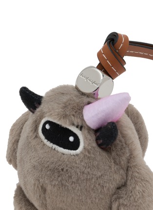 Detail View - Click To Enlarge - BAZ & FRIENDS - Grumpy Mini Plush Bag Charm