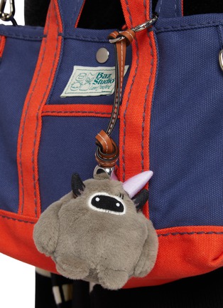 Front View - Click To Enlarge - BAZ & FRIENDS - Grumpy Mini Plush Bag Charm
