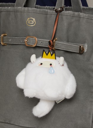 Front View - Click To Enlarge - BAZ & FRIENDS - Drama Queen Mini Plush Bag Charm Tote