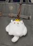 Front View - Click To Enlarge - BAZ & FRIENDS - Drama Queen Mini Plush Bag Charm Tote
