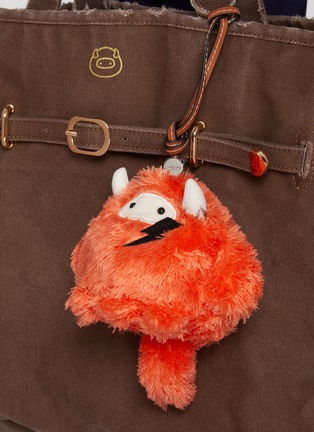 Front View - Click To Enlarge - BAZ & FRIENDS - Multi-Tasker Mini Plush Bag Charm Tote