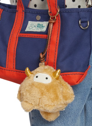 Front View - Click To Enlarge - BAZ & FRIENDS - Cha-Ching Mini Plush Bag Charm Tote