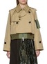 SACAI Hybrid Layered Cropped Trench Jacket