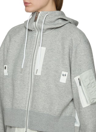  - SACAI - Sponge Sweat Layered Hem Hooded Jacket