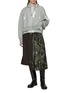 Figure View - Click To Enlarge - SACAI - Sponge Sweat Layered Hem Hooded Jacket