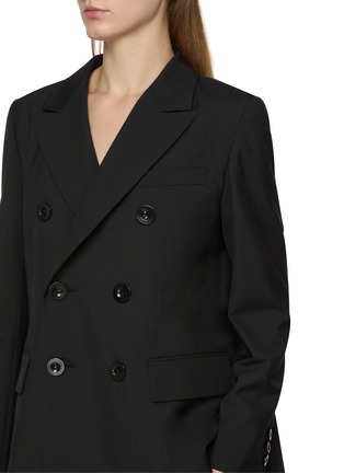  - SACAI - Pleated Back Double Breasted Blazer