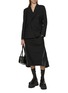 Figure View - Click To Enlarge - SACAI - Pleated Back Double Breasted Blazer