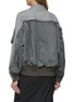 Back View - Click To Enlarge - SACAI - Hybrid Light Wash Denim Jacket