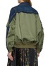Back View - Click To Enlarge - SACAI - Hybrid Dark Wash Denim Jacket