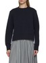 SACAI Sponge Sweat Pleated Back Top