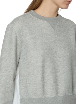  - SACAI - Sponge Sweat Pleated Back Top