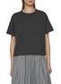 SACAI Side Popper Logo Cotton T-Shirt