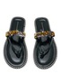 Detail View - Click To Enlarge - DRIES VAN NOTEN - Sequin Leather Flipflop Sandal