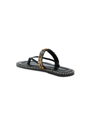  - DRIES VAN NOTEN - Sequin Leather Flipflop Sandal