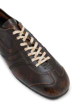 Detail View - Click To Enlarge - DRIES VAN NOTEN - Lace Up Leather Women's Sneakers