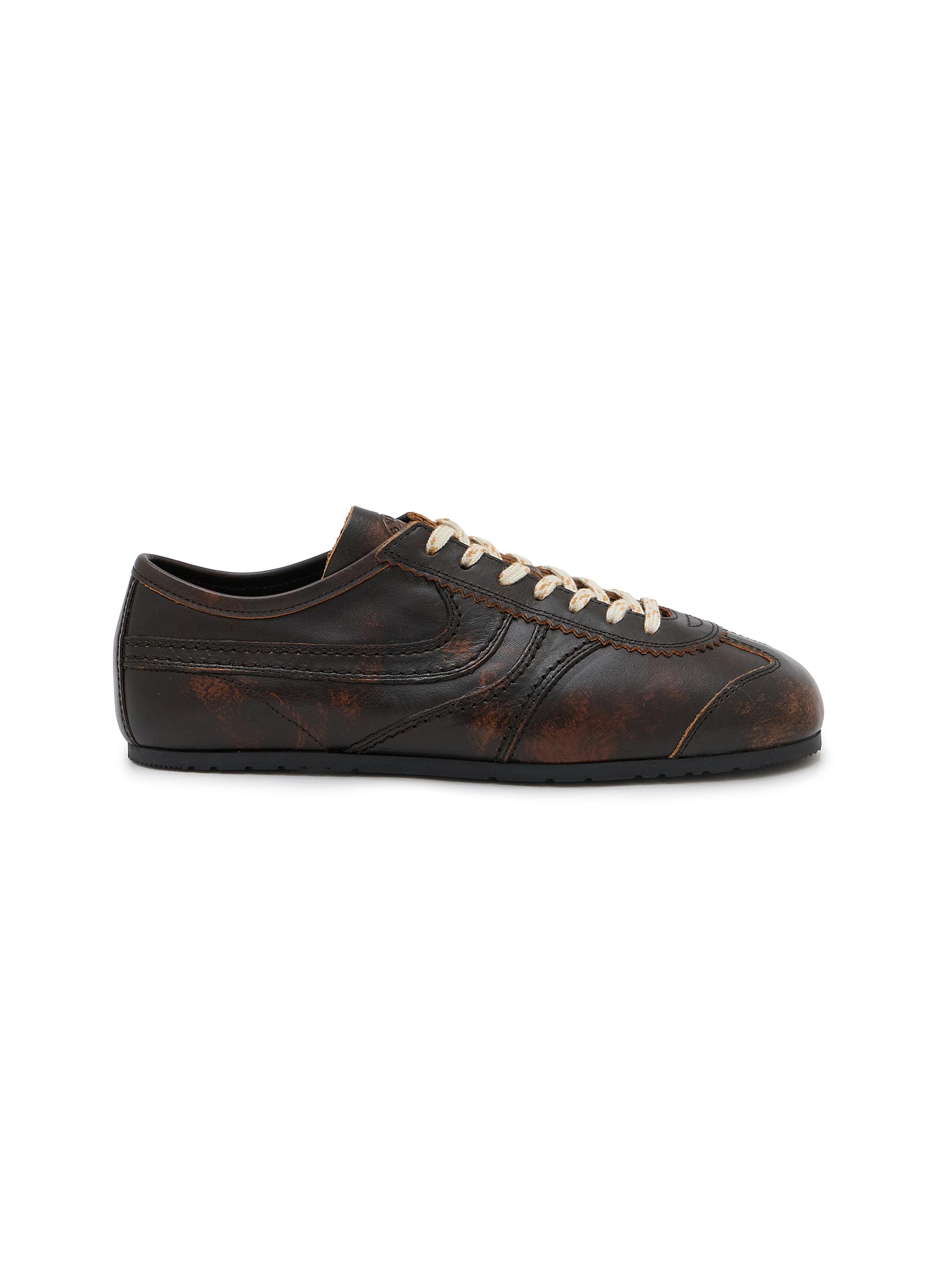 DRIES VAN NOTEN | Lace Up Leather Women's Sneakers | Women