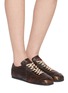 Figure View - Click To Enlarge - DRIES VAN NOTEN - Lace Up Leather Women's Sneakers