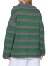 Back View - Click To Enlarge - THE ELDER STATESMAN - Dume Striped Cashmere Knit Rugby Sweater
