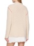 Back View - Click To Enlarge - THE ELDER STATESMAN - Glacier Textured Mockneck Cashmere Knit Sweater