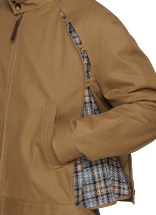  - LOEWE - Detachable Chequered Vest Layered Zip Up Wool Cotton Jacket