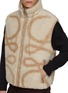  - LOEWE - Anagram Jacquard Wool Blend Fleece Vest