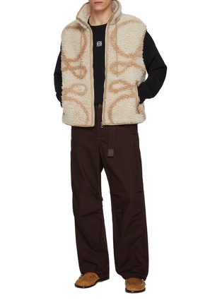 Figure View - Click To Enlarge - LOEWE - Anagram Jacquard Wool Blend Fleece Vest
