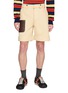 LOEWE Turn Up Leather Anagram Patch Pocket Shorts