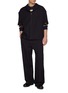 Figure View - Click To Enlarge - LOEWE - Short Sleeve Zip Up Wool Pocket Shirt