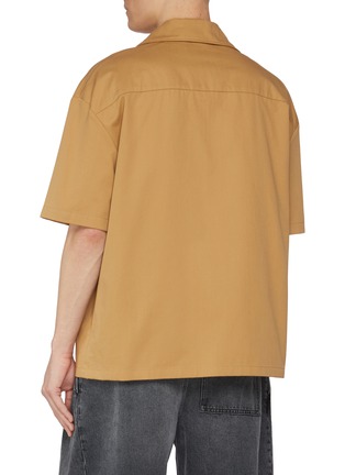 Back View - Click To Enlarge - LOEWE - Embroidered Cotton Pocket Shirt