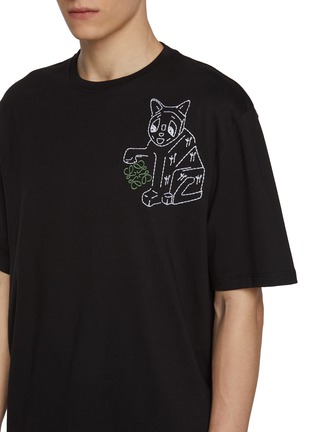  - LOEWE - X Louis Wain Cat Anagram Embroidery Cotton T-Shirt