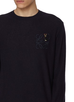  - LOEWE - X Louis Wain Cat Anagram Embroidery Wool Sweater