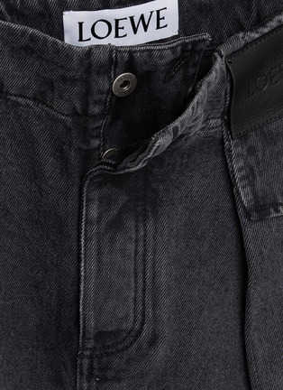 - LOEWE - Coin Pocket Pleated Cotton Denim Jeans