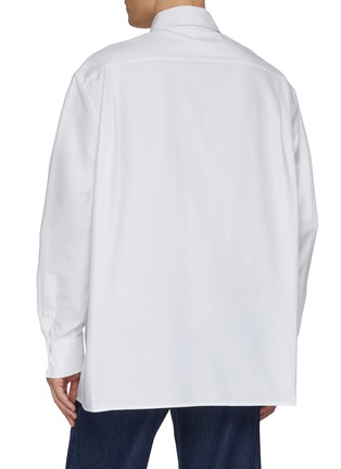 Back View - Click To Enlarge - LOEWE - X Louis Wain Large Cat Face Print Cotton Oxford Shirt