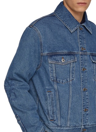  - LOEWE - Elbow Anagram Cotton Denim Jacket