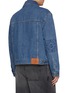 Back View - Click To Enlarge - LOEWE - Elbow Anagram Cotton Denim Jacket