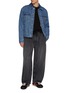 Figure View - Click To Enlarge - LOEWE - Elbow Anagram Cotton Denim Jacket